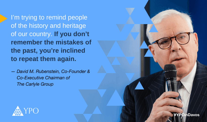 David Rubinstein YPO Davos